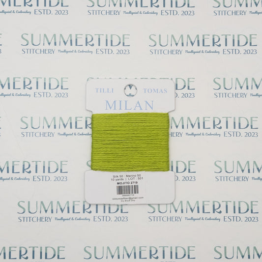 Tilli Tomas Milan Card 2719 Mojito - Summertide Stitchery - Planet Earth Fibers