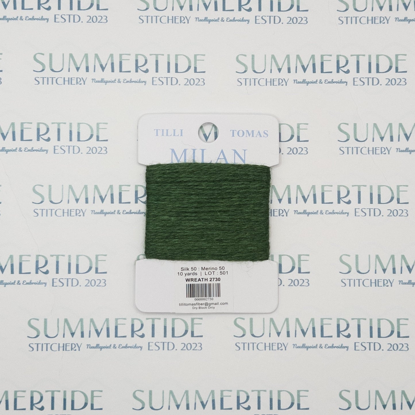 Tilli Tomas Milan Card 2730 Wreath - Summertide Stitchery - Planet Earth Fibers