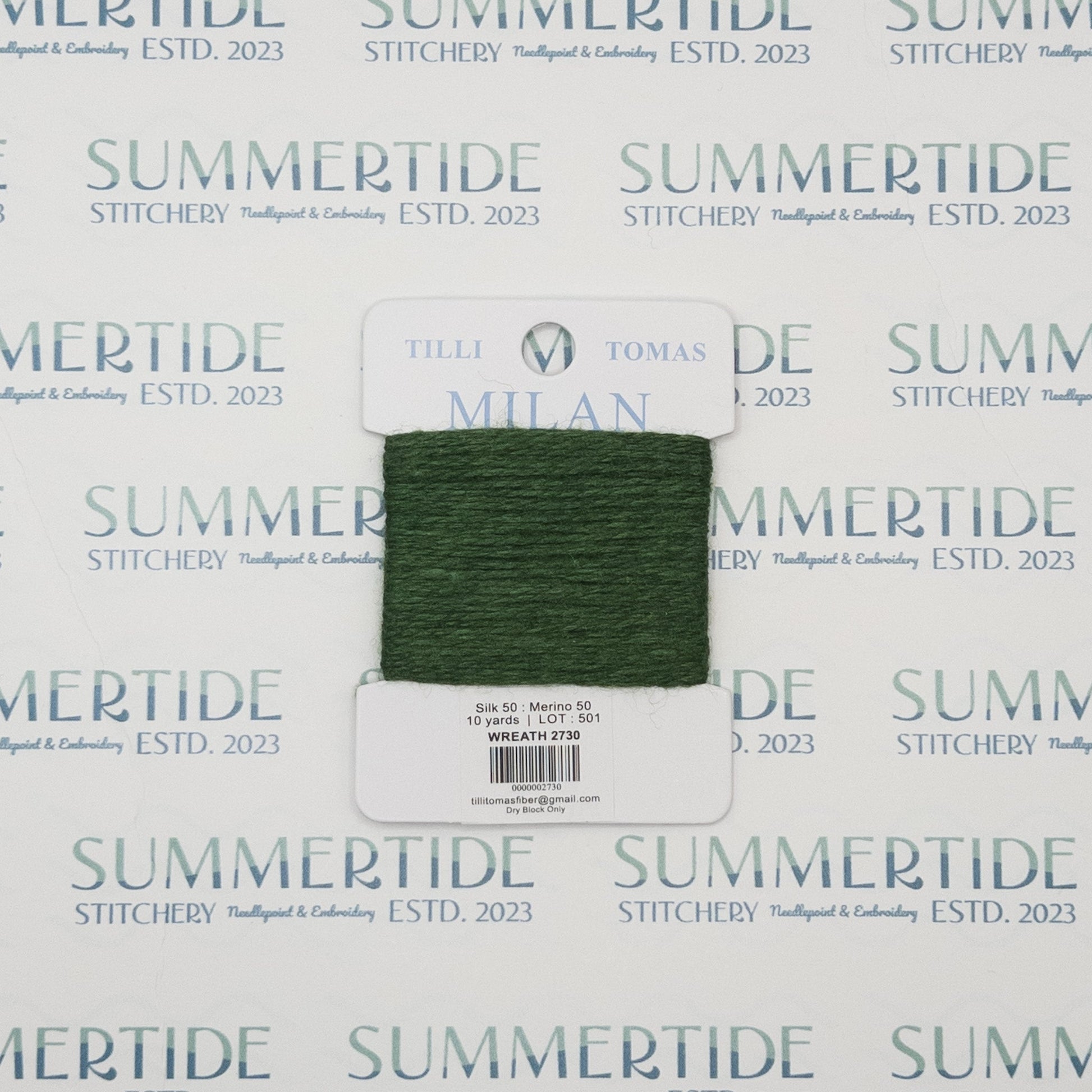 Tilli Tomas Milan Card 2730 Wreath - Summertide Stitchery - Planet Earth Fibers