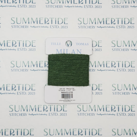 Tilli Tomas Milan Card 2730 Wreath - Summertide Stitchery - Planet Earth Fibers