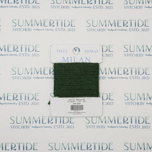 Tilli Tomas Milan Card 2731 Ivy - Summertide Stitchery - Planet Earth Fibers