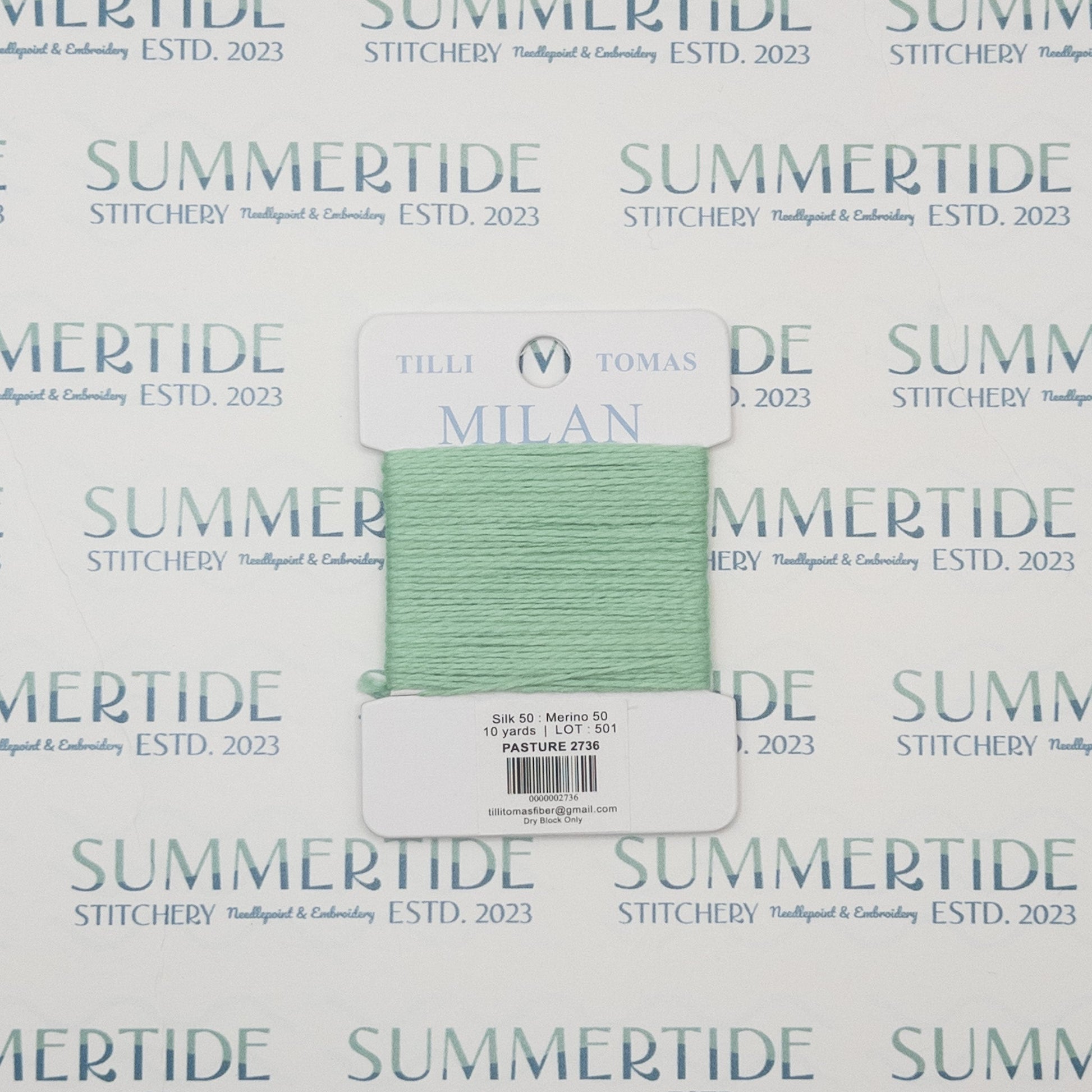 Tilli Tomas Milan Card 2736 Pasture - Summertide Stitchery - Planet Earth Fibers