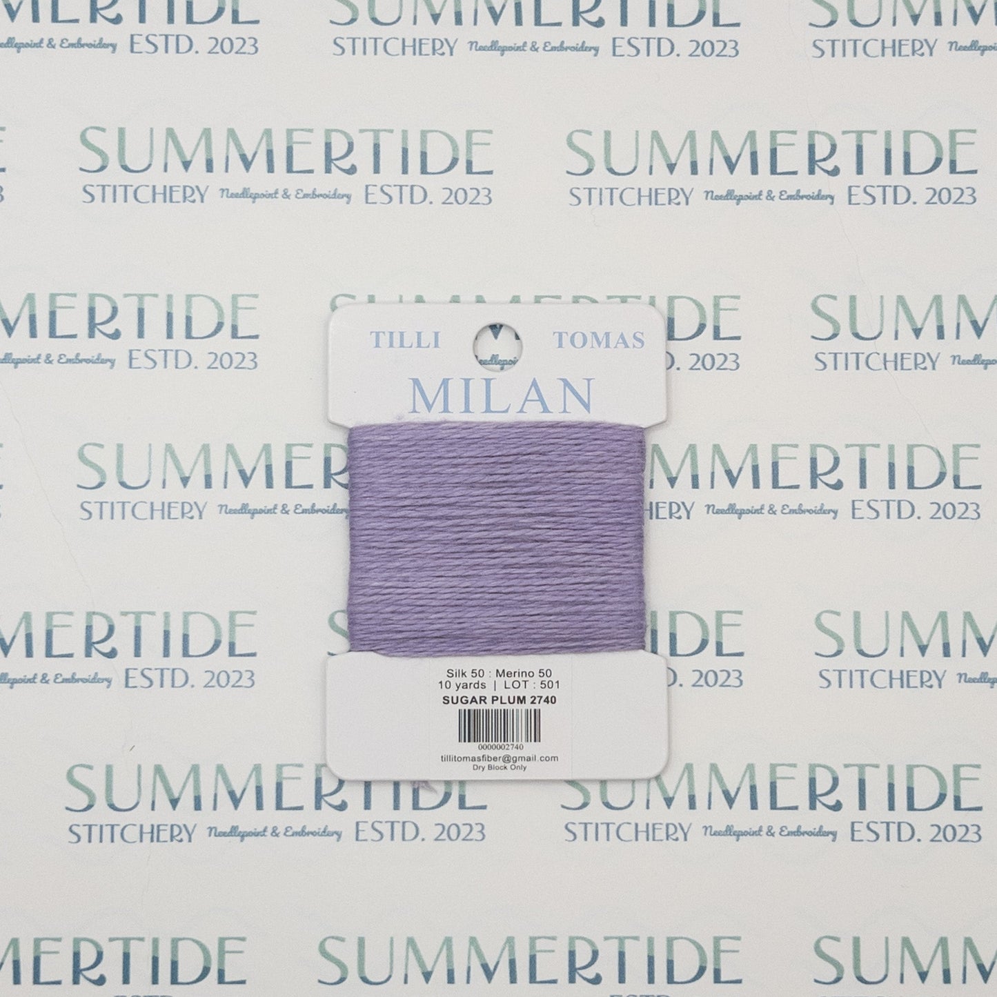 Tilli Tomas Milan Card 2740 Sugar Plum - Summertide Stitchery - Planet Earth Fibers