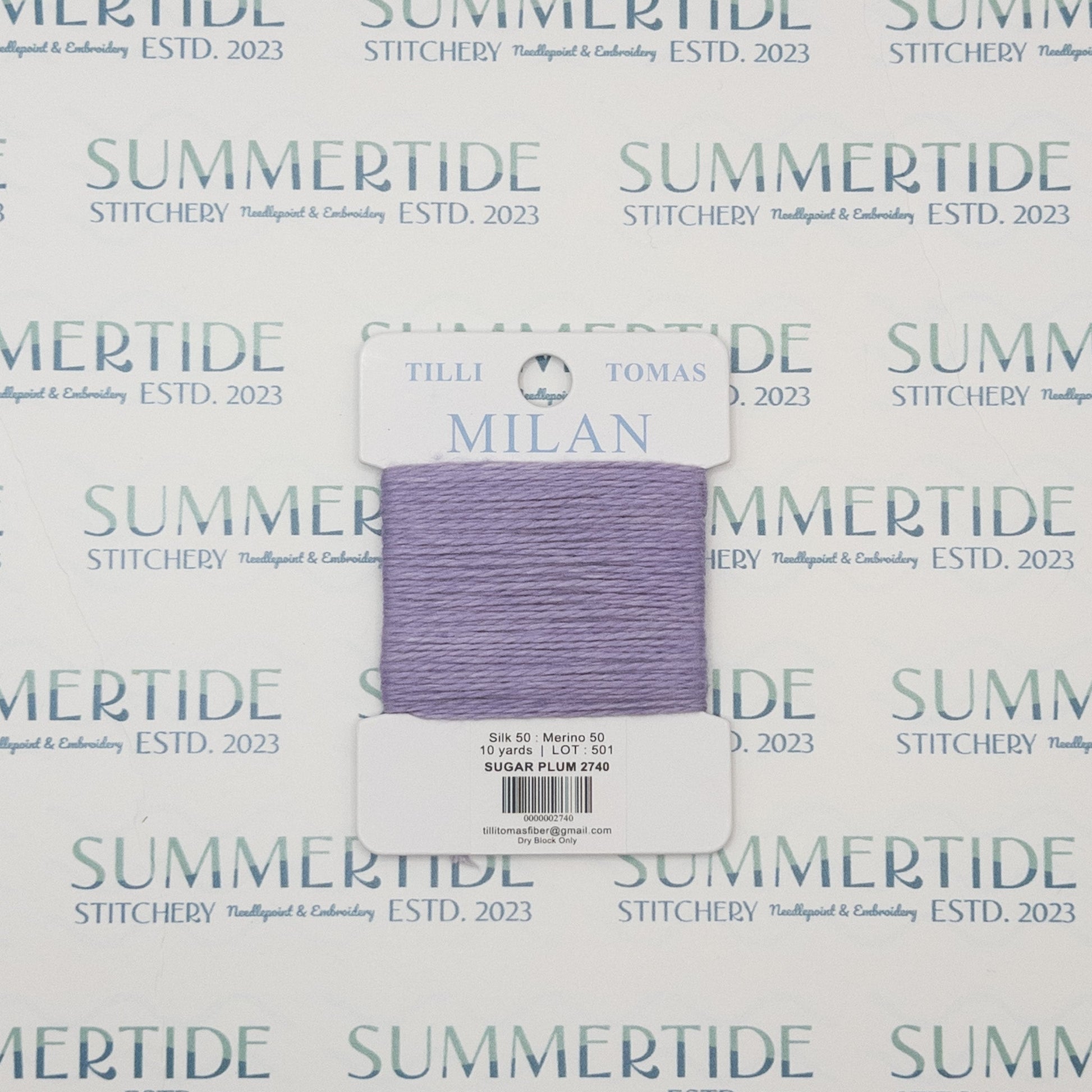 Tilli Tomas Milan Card 2740 Sugar Plum - Summertide Stitchery - Planet Earth Fibers