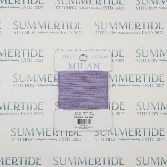 Tilli Tomas Milan Card 2740 Sugar Plum - Summertide Stitchery - Planet Earth Fibers