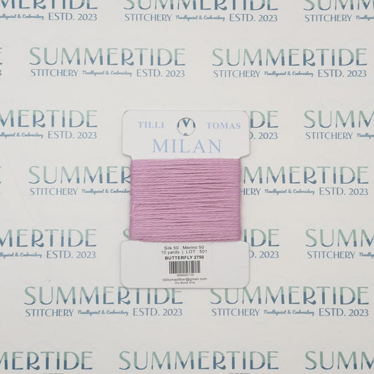Tilli Tomas Milan Card 2750 Butterfly - Summertide Stitchery - Planet Earth Fibers