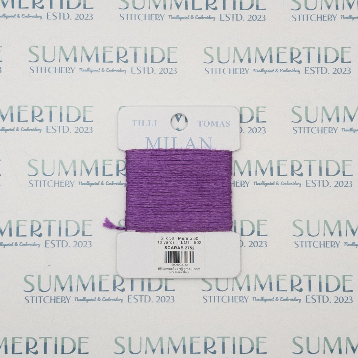 Tilli Tomas Milan Card 2752 Scarab - Summertide Stitchery - Planet Earth Fibers