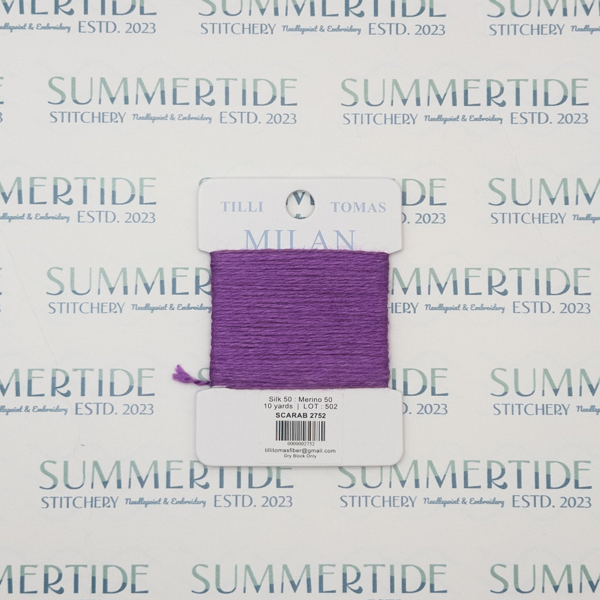 Tilli Tomas Milan Card 2752 Scarab - Summertide Stitchery - Planet Earth Fibers