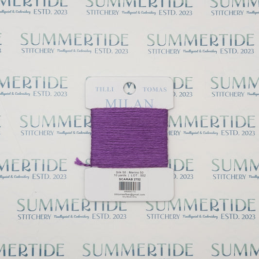 Tilli Tomas Milan Card 2752 Scarab - Summertide Stitchery - Planet Earth Fibers