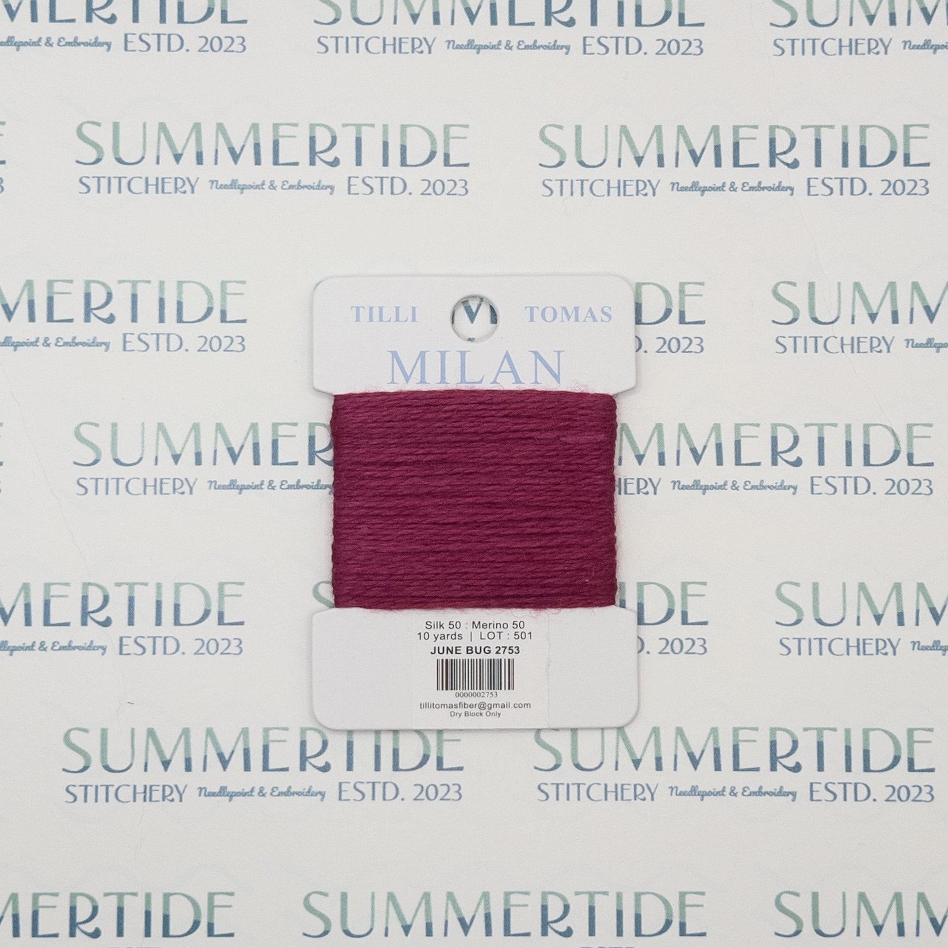 Tilli Tomas Milan Card 2753 June Bug - Summertide Stitchery - Planet Earth Fibers