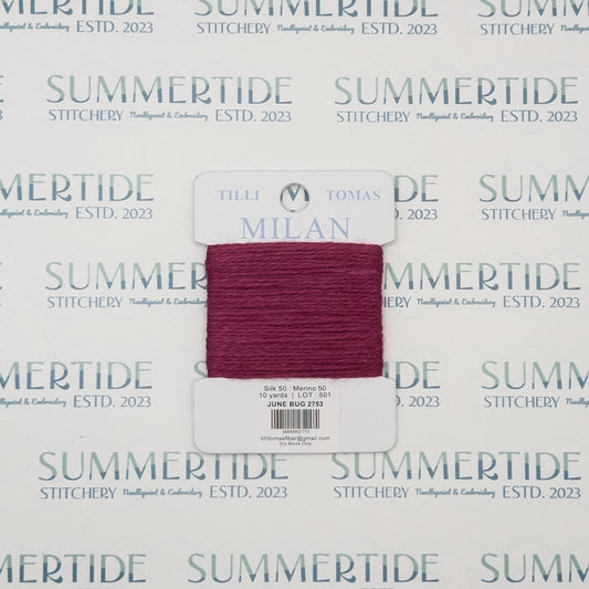 Tilli Tomas Milan Card 2753 June Bug - Summertide Stitchery - Planet Earth Fibers