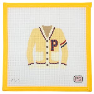 Varsity Sweater Needlepoint Canvas - Summertide Stitchery - Prepsetter