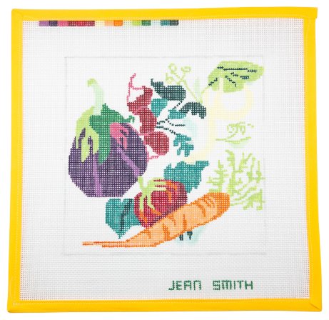 Veggies Needlepoint Canvas - Summertide Stitchery - Jean Smith