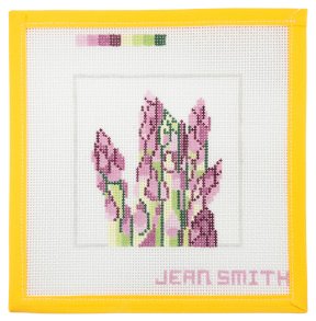 Asparagus Coaster Needlepoint Canvas - Summertide Stitchery - Jean Smith