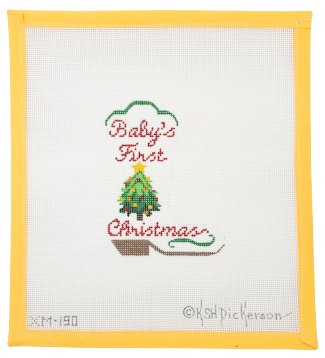 Baby's First Christmas Cowboy Boot - Summertide Stitchery - Kate Dickerson