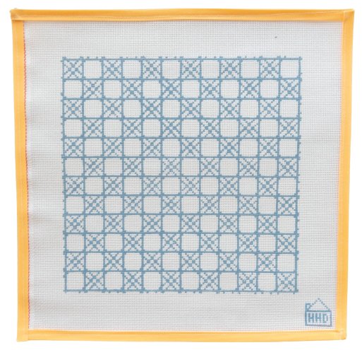 Blue Cane Pattern - Summertide Stitchery - Halcyon House Designs