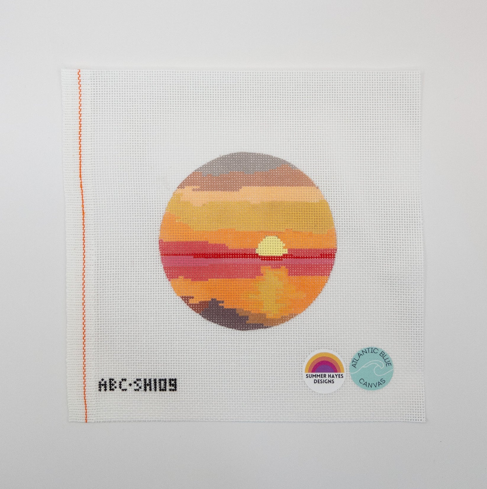 Caribbean Sunset Needlepoint Canvas Summertide Stitchery
