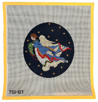 salty stitcher christmas angel needlepoint canvas