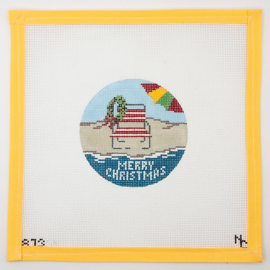 Christmas Beach Ornament - Summertide Stitchery - Needle Crossings