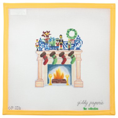 Christmas Fireplace - Summertide Stitchery - Giddy Paperie