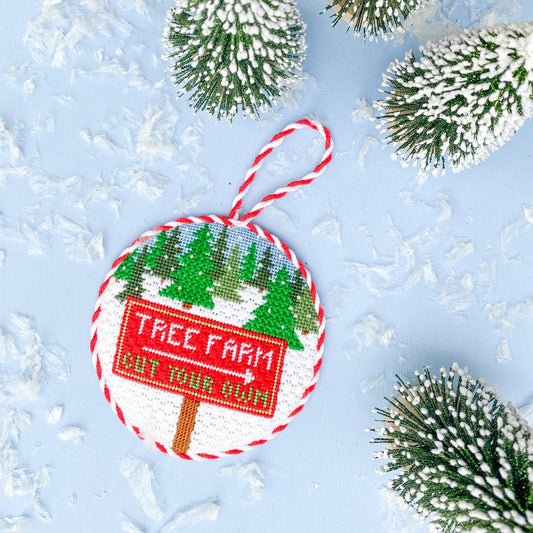 Christmas Tree Farm - Summertide Stitchery - Stitch Style Needlepoint