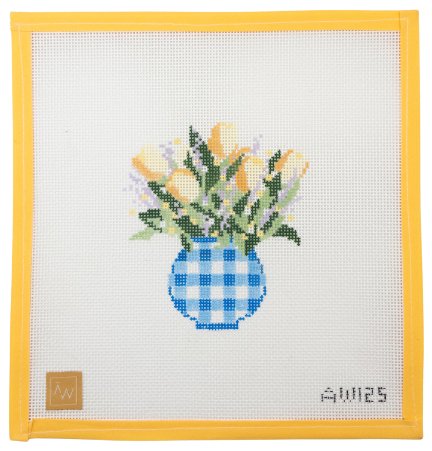 Gingham Vase - Summertide Stitchery - Audrey Wu