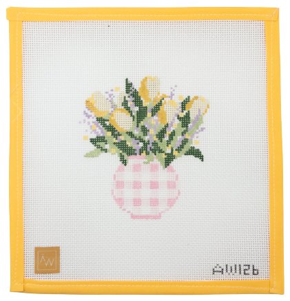 Gingham Vase - Summertide Stitchery - Audrey Wu