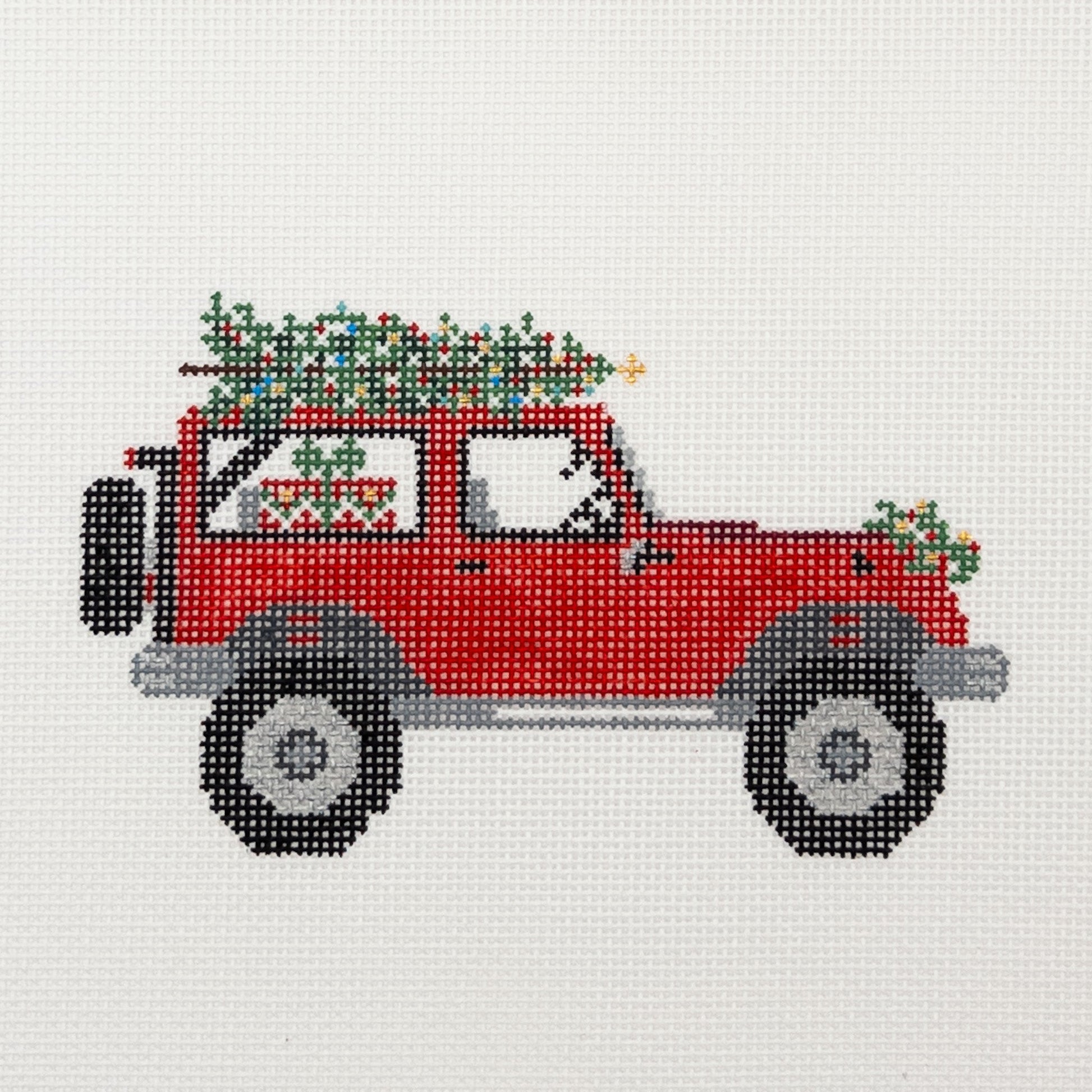 Holiday Jeep - Summertide Stitchery - Wipstitch Needleworks