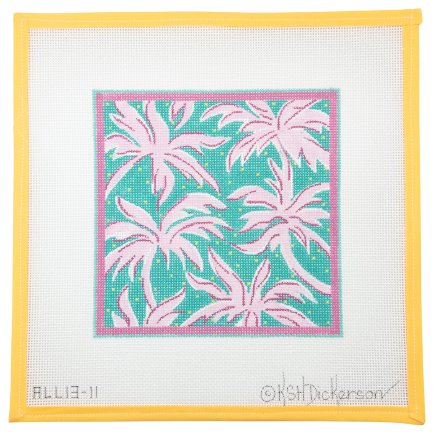 Hot Pink Palms - Summertide Stitchery - Kate Dickerson