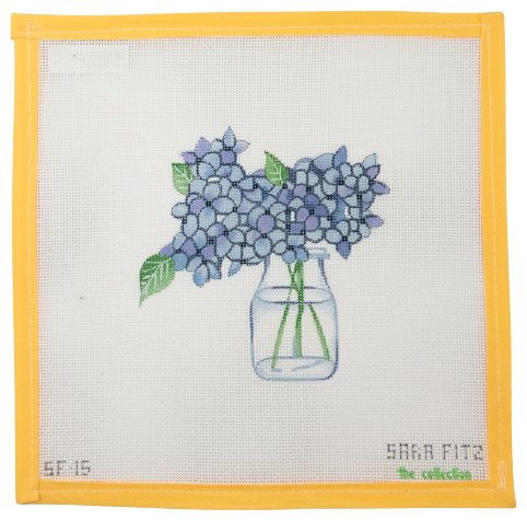 Hydrangea Jar - Summertide Stitchery - Sara Fitz