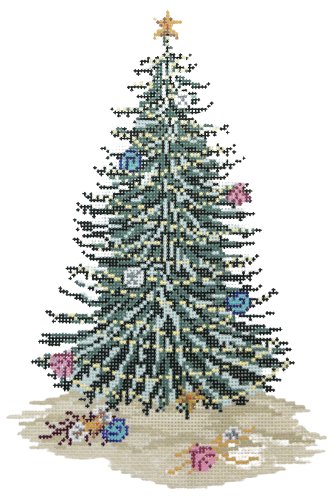 Large Seashell Christmas Tree - Summertide Stitchery - Needle Crossings