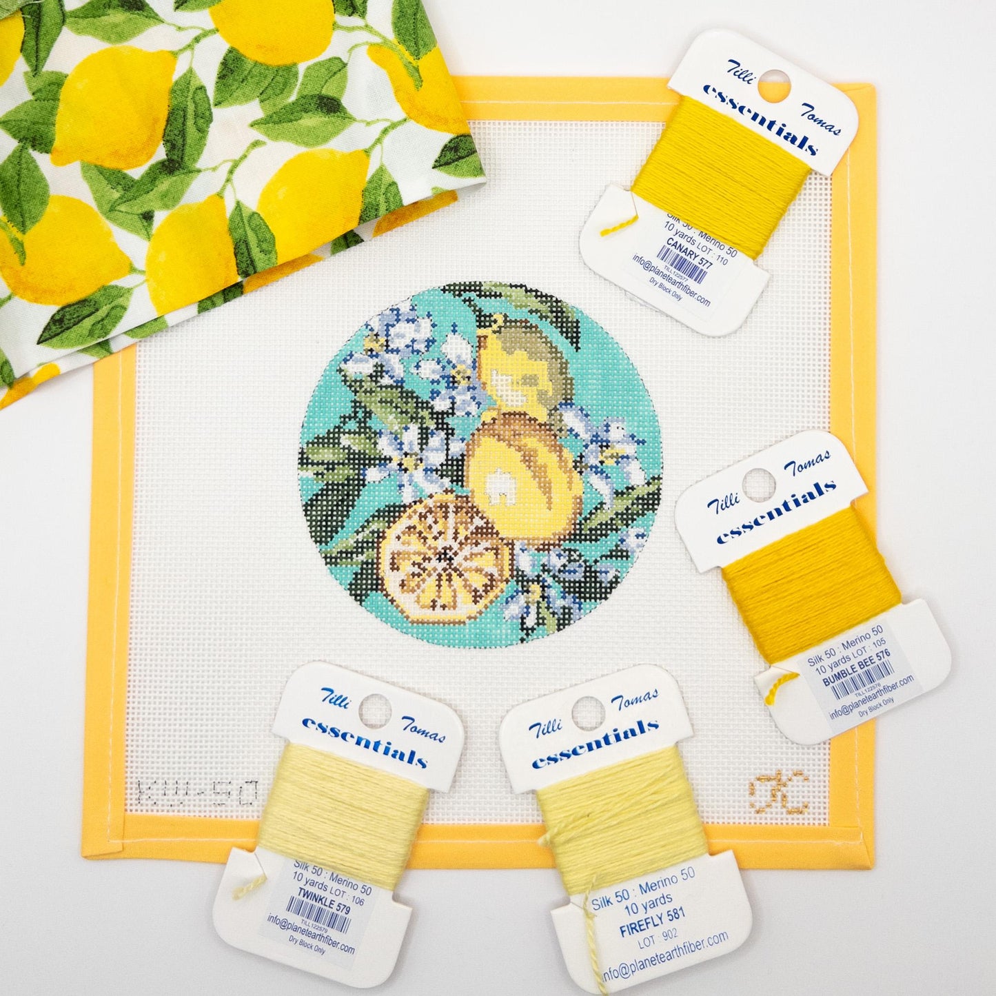 Lemon Round - Summertide Stitchery - Kate Woodward