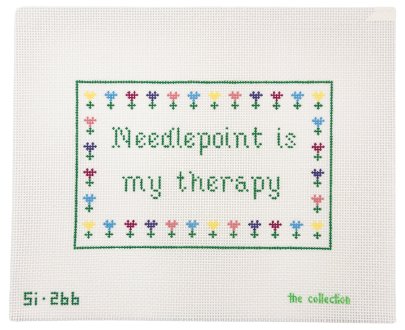 Needlepoint Is My Therapy - Summertide Stitchery - The Collection Designs