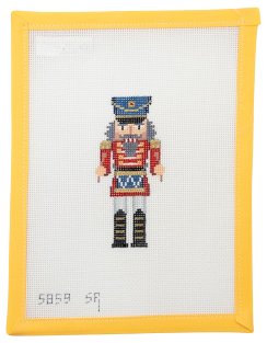 Nutcracker Drummer Needlepoint - Summertide Stitchery - Susan Roberts