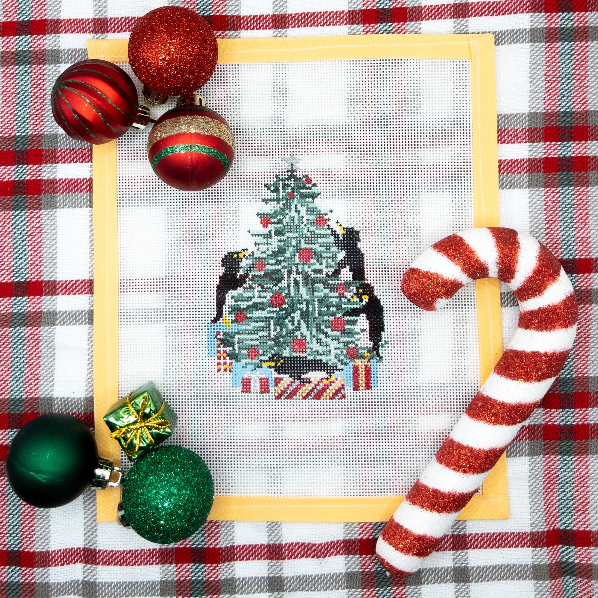 Penguin Christmas Tree - Summertide Stitchery - Needle Crossings