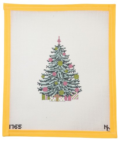 Pink & Green Christmas Tree - Summertide Stitchery - Needle Crossings
