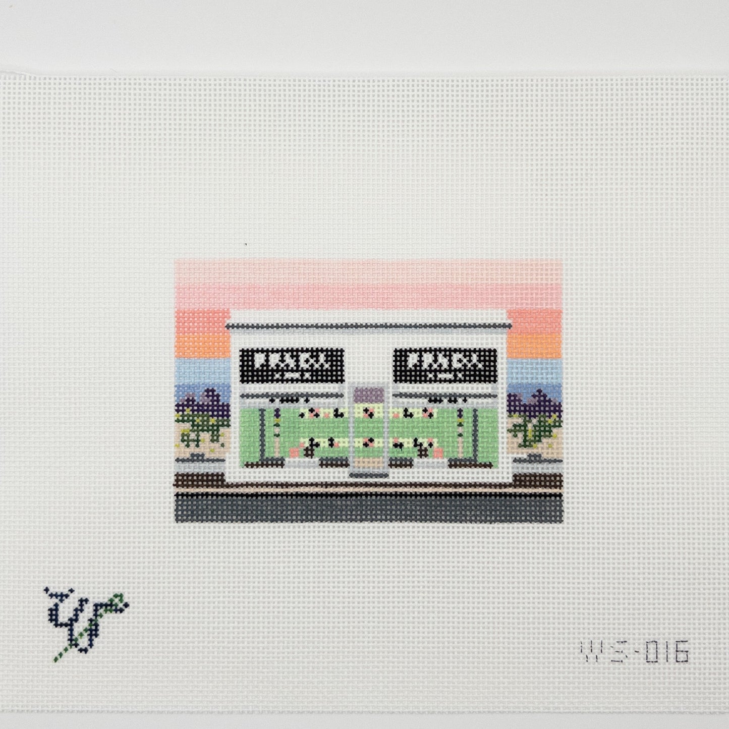 Prada Marfa Needlepoint Canvas - Summertide Stitchery - Wipstitch Needleworks