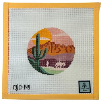 Saddle Up For Sunset Needlepoint - Summertide Stitchery - Morgan Julia