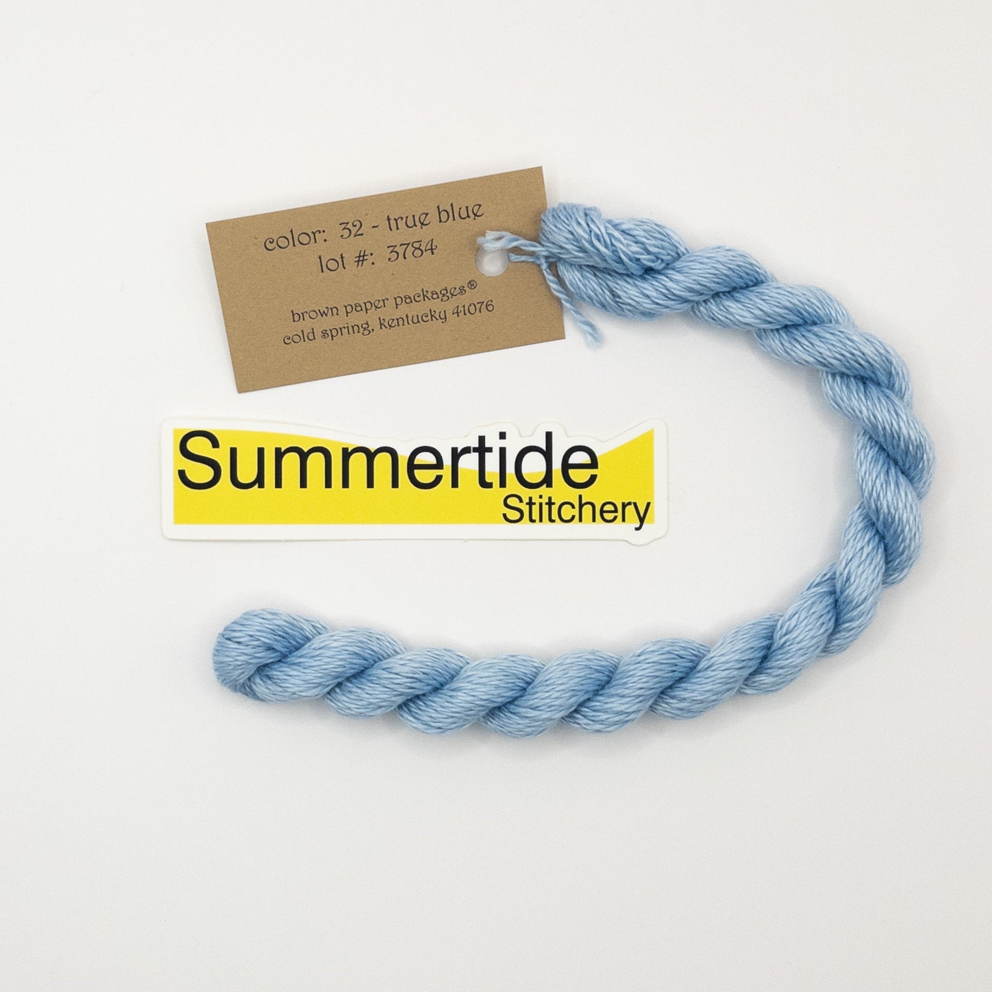 Silk & Ivory 32 True Blue - Summertide Stitchery - Brown Paper Packages