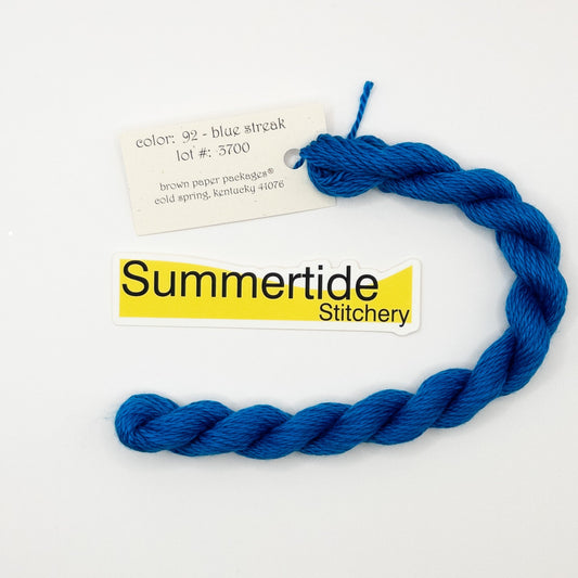 Silk & Ivory 92 Blue Streak - Summertide Stitchery - Brown Paper Packages