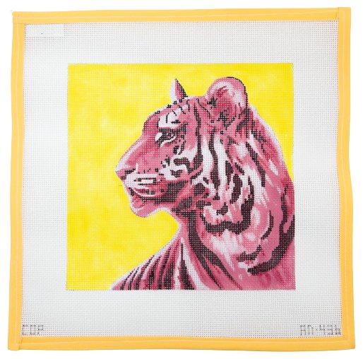 Tiger on Yellow - Summertide Stitchery