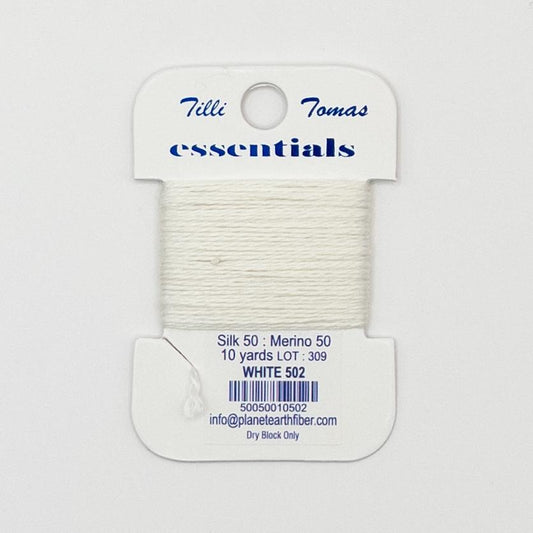 Tilli Thomas Essentials 502 White - Summertide Stitchery - Planet Earth Fibers