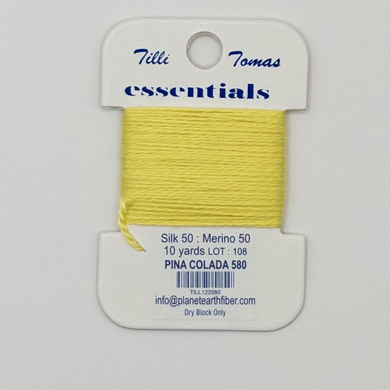 Tilli Thomas Essentials 580 Pina Colada - Summertide Stitchery - Planet Earth Fibers