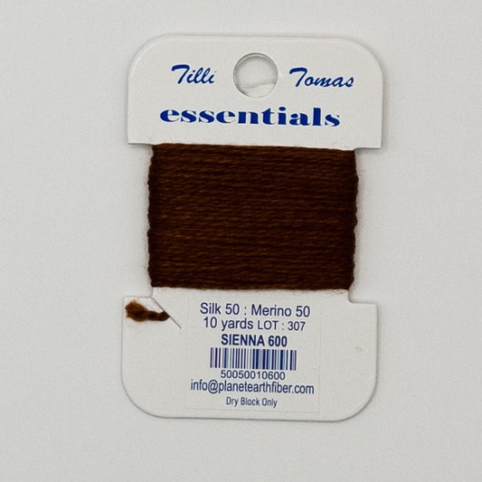 Tilli Thomas Essentials 600 Sienna - Summertide Stitchery - Planet Earth Fibers