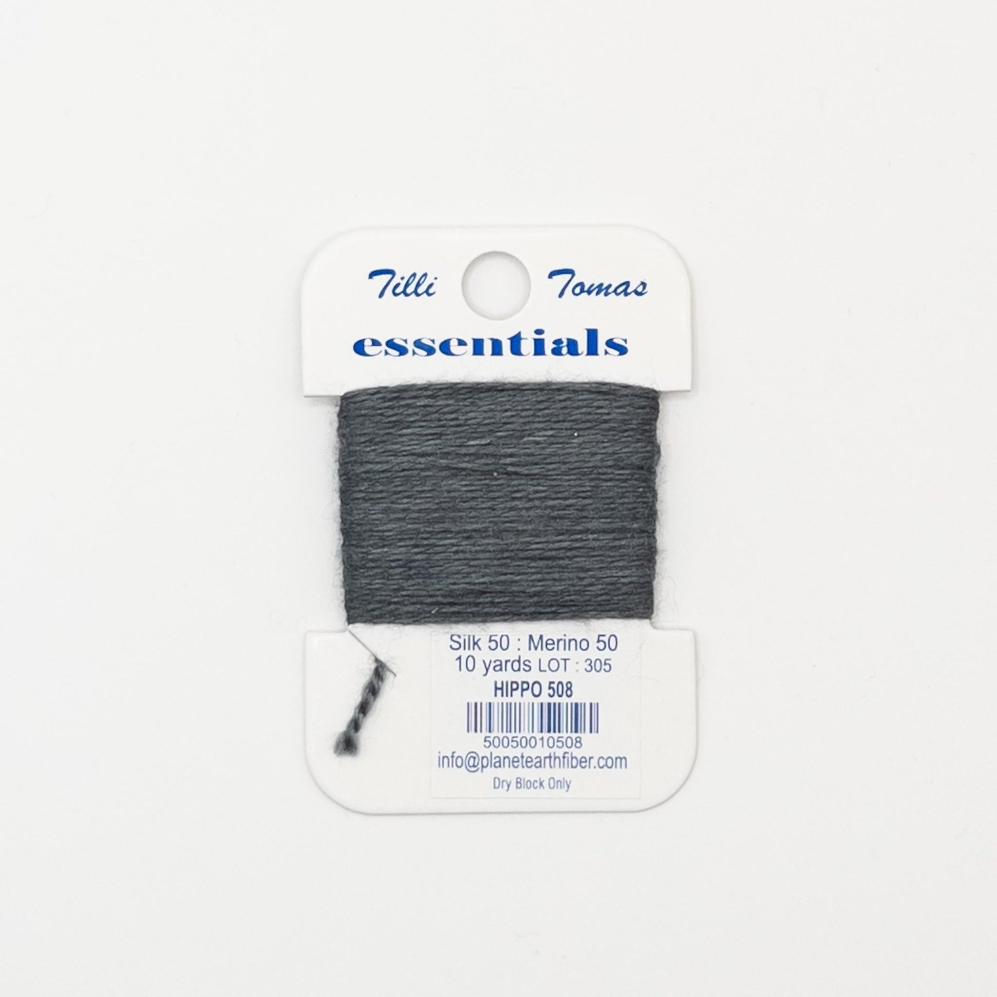 Tilli Tomas Essentials 508 Hippo - Summertide Stitchery - Planet Earth Fibers