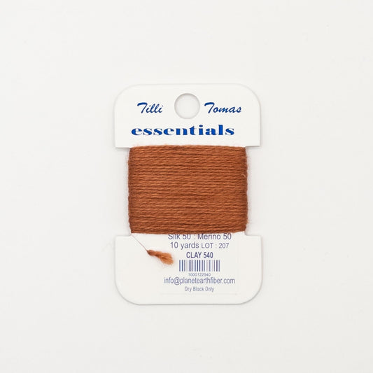 Tilli Tomas Essentials 540 Clay - Summertide Stitchery - Planet Earth Fibers