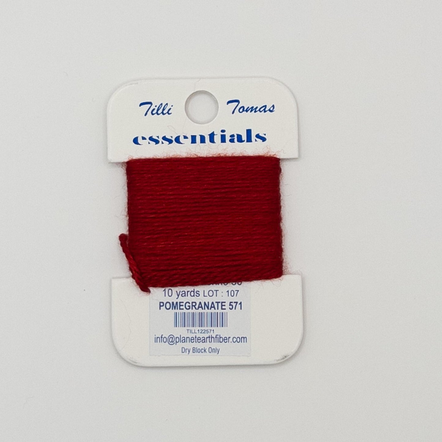 Tilli Tomas Essentials 571 Pomegranate - Summertide Stitchery - Planet Earth Fibers