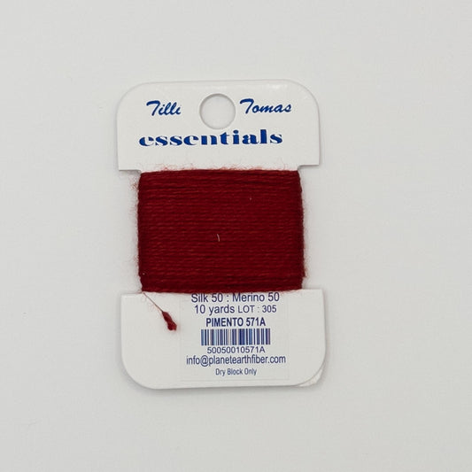 Tilli Tomas Essentials 571A Pimento - Summertide Stitchery - Planet Earth Fibers