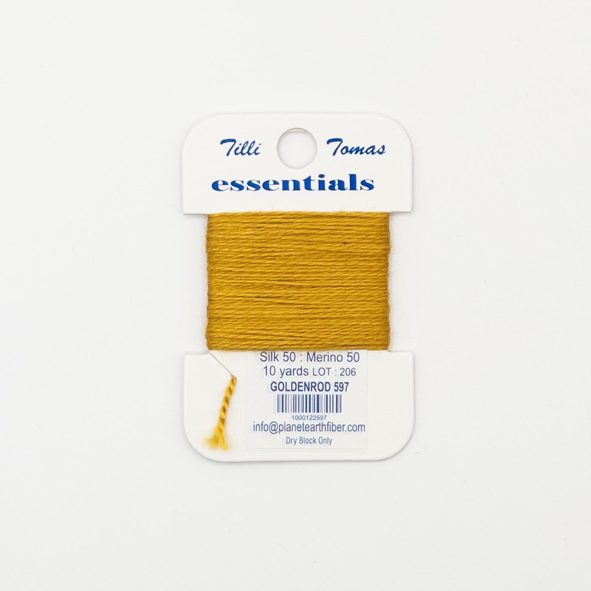 Tilli Tomas Essentials 597 Goldenrod - Summertide Stitchery - Planet Earth Fibers