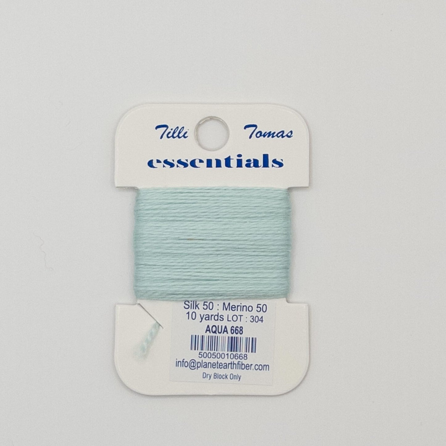 Tilli Tomas Essentials 668 Aqua - Summertide Stitchery - Planet Earth Fibers